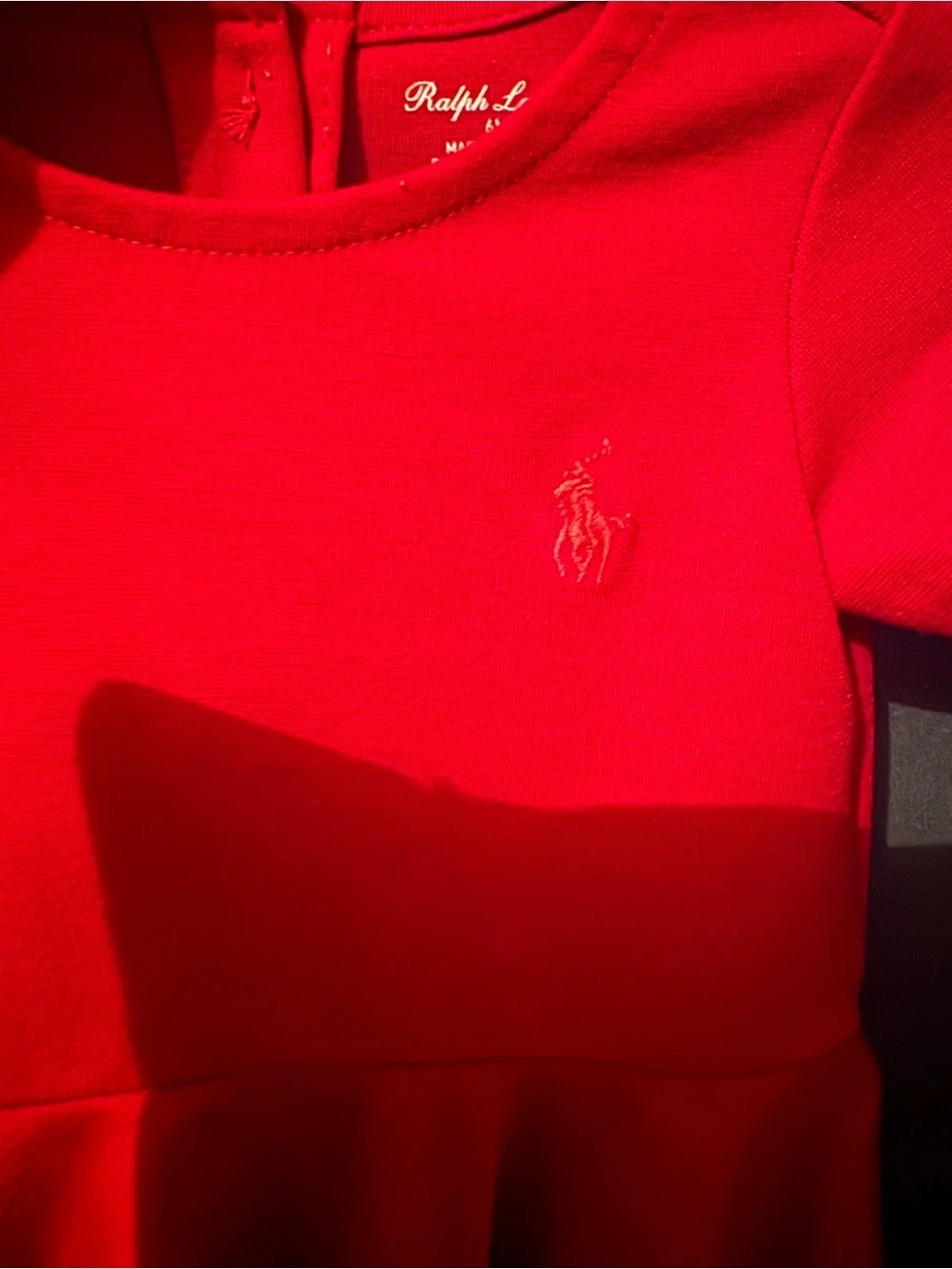 Ralph Lauren Red Short-Sleeve Fit & Flare Dress